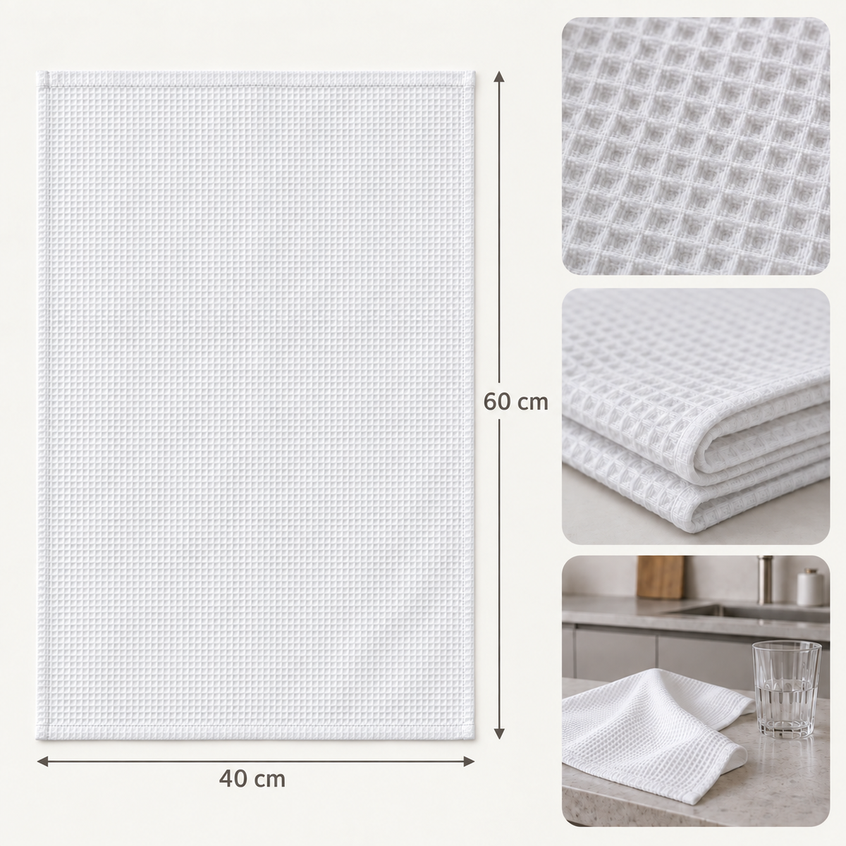 Prosop de bucătărie (șervet) cu imaginea unui câine/pisică – Personalizat #0096771 — Dimensiunile prosopului 40 × 60 cm