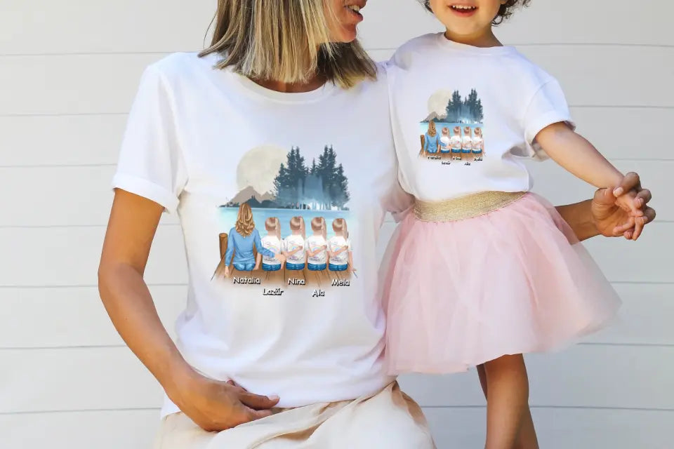 Tricou pentru mama + 1-4 copii #1
