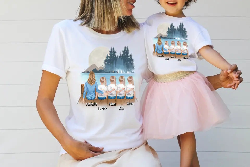 Tricou pentru mama + 1-4 copii #1