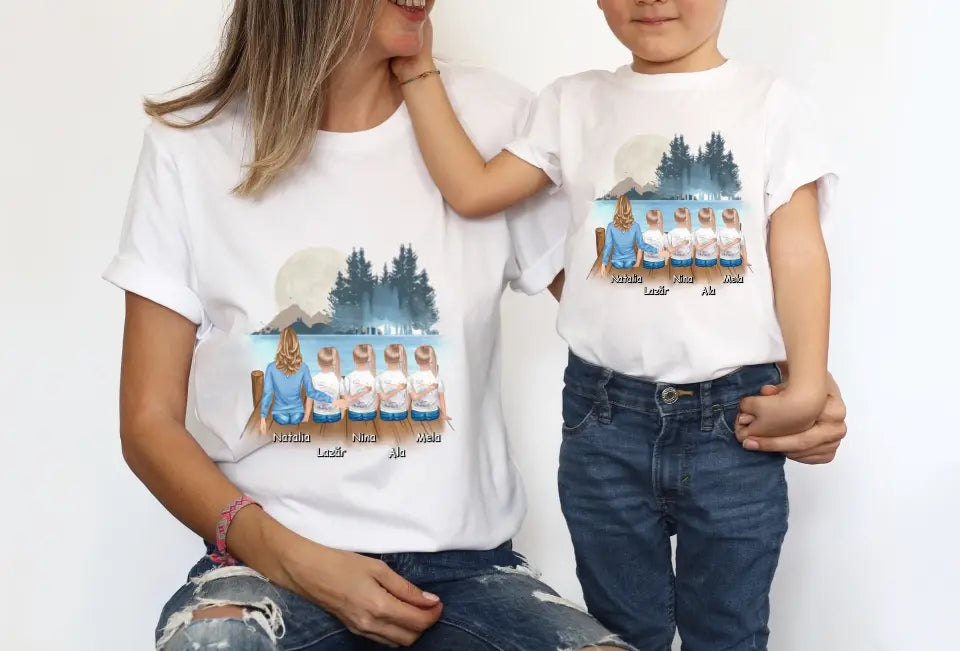 Tricou pentru mama + 1-4 copii #1