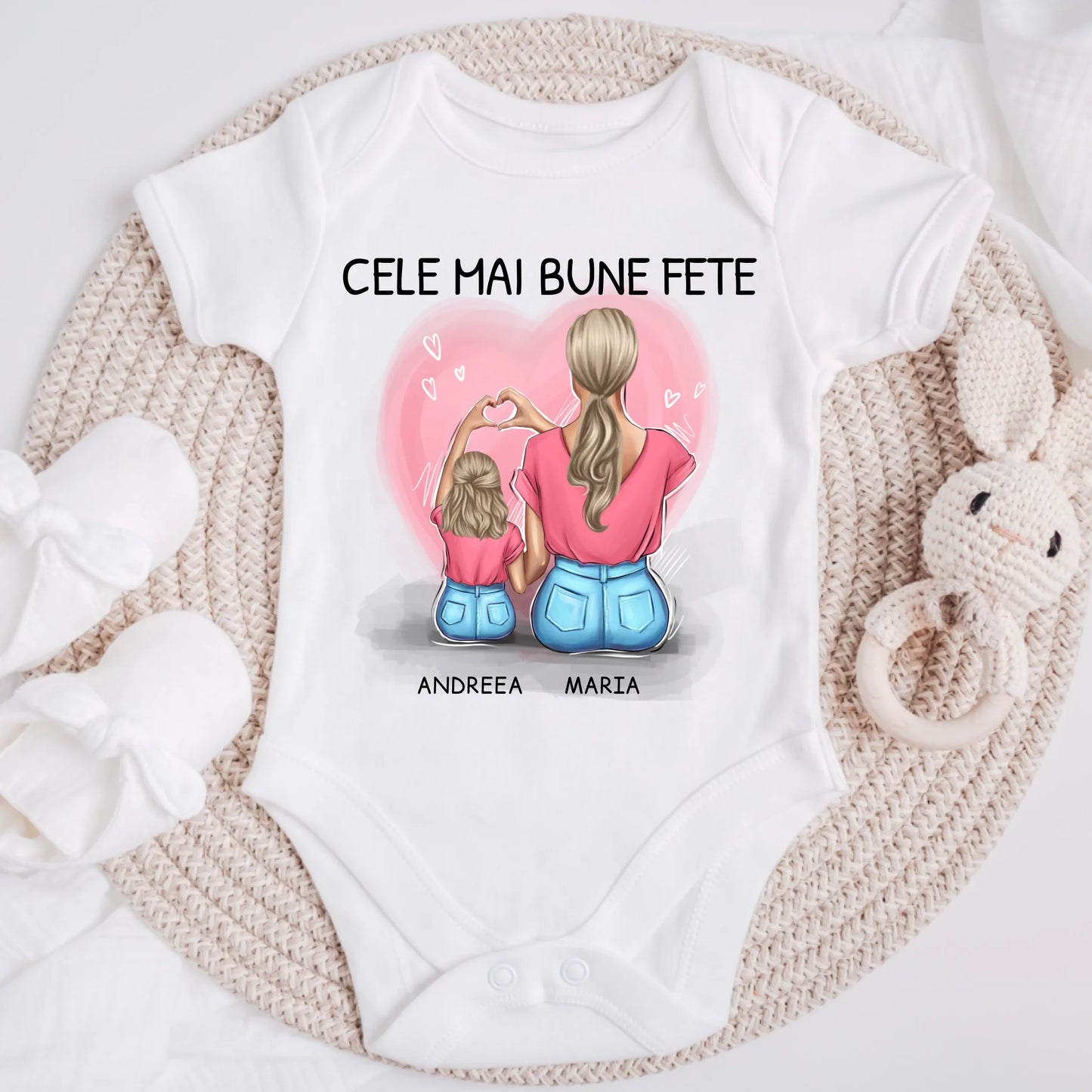 TRICOU PENTRU MAMĂ ȘI FIICĂ – CELE MAI BUNE FETE – CADOU DE ZIUA FEMEII #1248