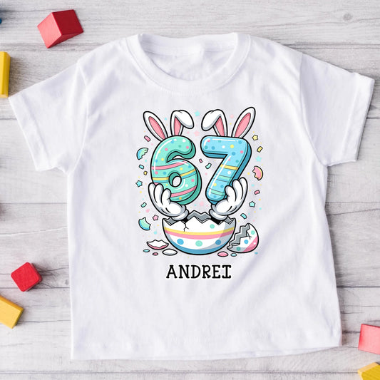 Tricou personalizat de Paște 67 Six Seven #8212