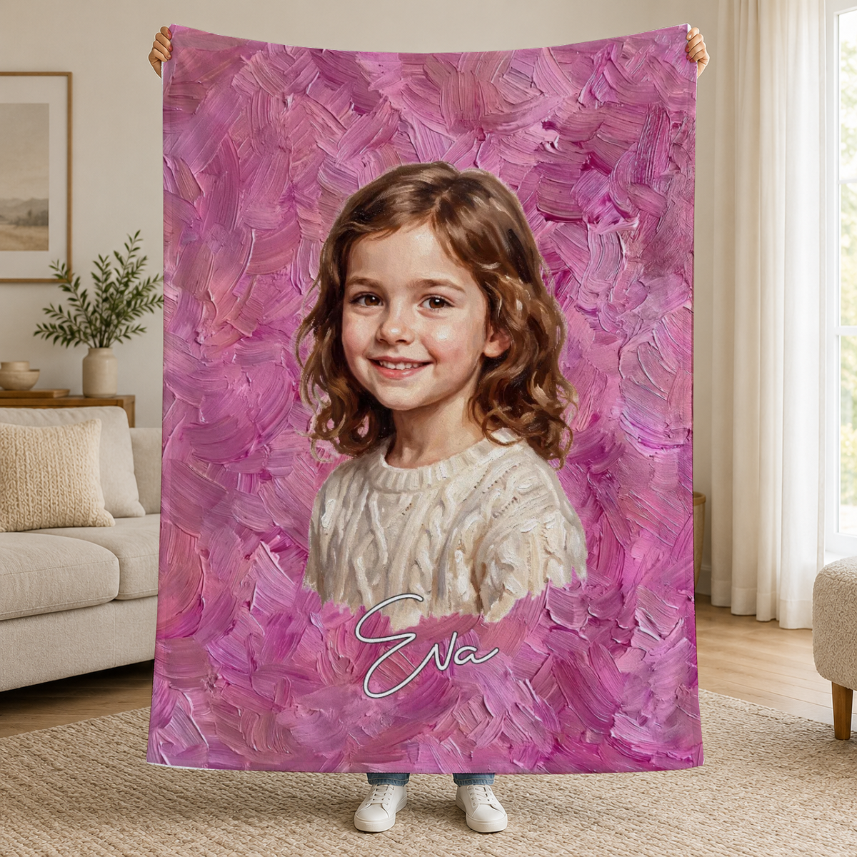 Pătură cu fotografie în stil pictură în ulei – Personalizată #98426 [PC-MOCKUP:cmv6uaskr003xsxuyjww8sp20:daf0a22ad625f33c236867a7:daf0a22ad625f33c236867a70d4a13b8b081c800fe9e655d6abc0675681bf445]