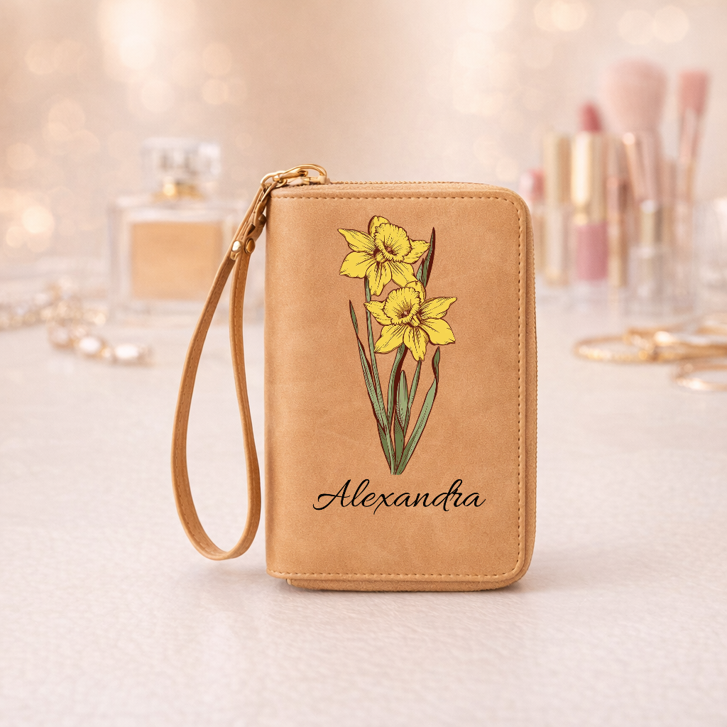 Portofel personalizat cu o floare de ziua de naștere și numele persoanei [PC-MOCKUP:cmv77mk7g00flmrab5dkpwind:53efafc5a2f26d811746854d:53efafc5a2f26d811746854d5cca9a7ada8caa5c8d840814e4ba033081e738d2]