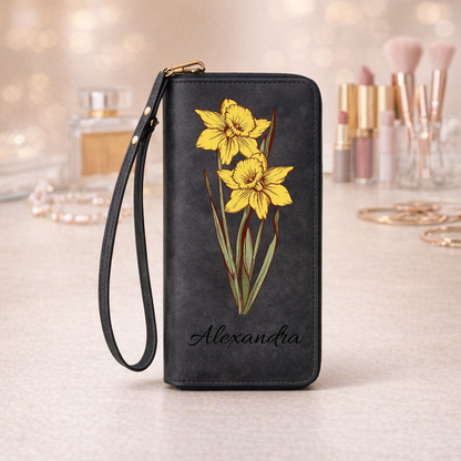 Portofel personalizat cu o floare de ziua de naștere și numele persoanei [PC-MOCKUP:cmv77mk7g00flmrab5dkpwind:1ca910ba5119a5f876641289:1ca910ba5119a5f876641289609c1e47e437f33f1a05ade20399754e6d4646fc]